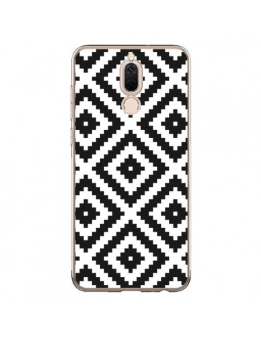 Coque Huawei Mate 10 Lite Diamond Chevron Black and White - Pura Vida