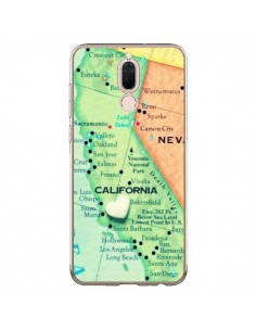 Coque Huawei Mate 10 Lite Carte Map Californie - R Delean