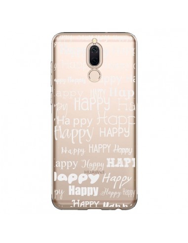 Coque Huawei Mate 10 Lite Happy Happy Blanc Transparente - R Delean
