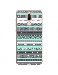 Coque Huawei Mate 10 Lite Azteque Aztec Bleu Pastel - Rex...