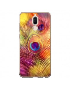 Coque Huawei Mate 10 Lite Plume de Paon Multicolore -...