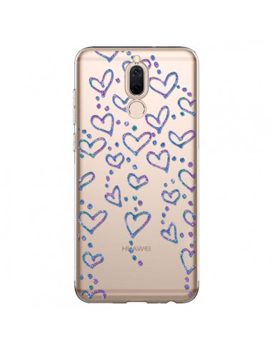 Coque Huawei Mate 10 Lite Floating hearts coeurs flottants Transparente - Sylvia Cook