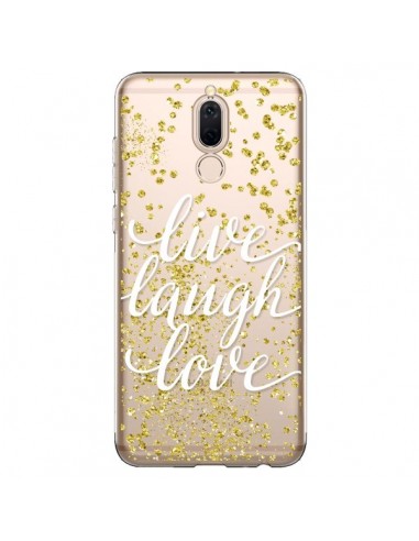 Coque Huawei Mate 10 Lite Live, Laugh, Love, Vie, Ris, Aime Transparente - Sylvia Cook