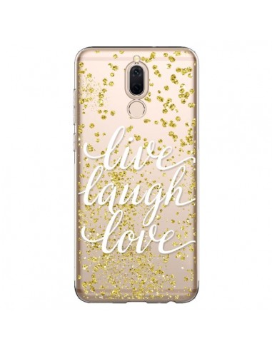 Coque Huawei Mate 10 Lite Live, Laugh, Love, Vie, Ris, Aime Transparente - Sylvia Cook