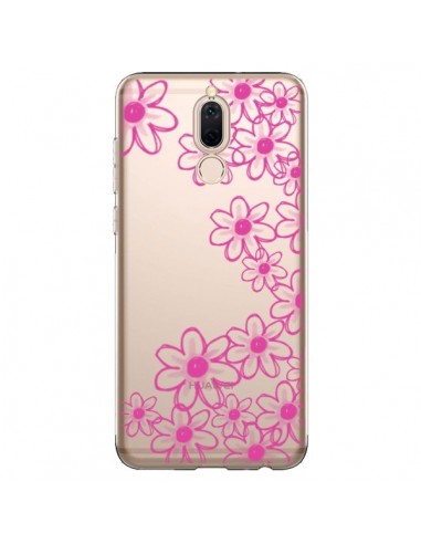 Coque Huawei Mate 10 Lite Pink Flowers Fleurs Roses Transparente - Sylvia Cook