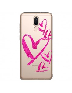 Coque Huawei Mate 10 Lite Pink Heart Coeur Rose...