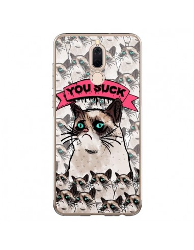 Coque Huawei Mate 10 Lite Chat Grumpy Cat - You Suck - Sara Eshak