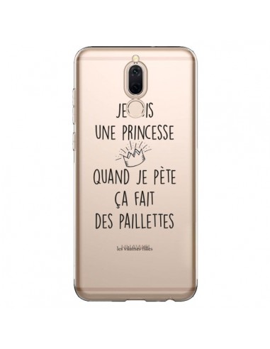 Coque Huawei Mate 10 Lite Je suis une princesse quand je pète ça fait des paillettes Transparente - Les Vilaines Filles