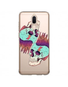 Coque Huawei Mate 10 Lite Tête de Mort Crane Punk Double...