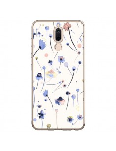 Coque Huawei Mate 10 Lite Blue Soft Flowers - Ninola Design