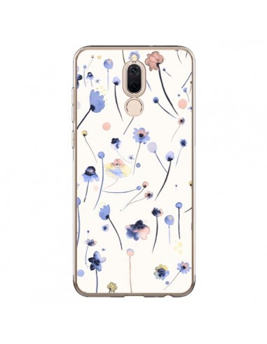 Coque Huawei Mate 10 Lite Blue Soft Flowers - Ninola Design