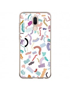 Coque Huawei Mate 10 Lite Curly and Zigzag Stripes White...