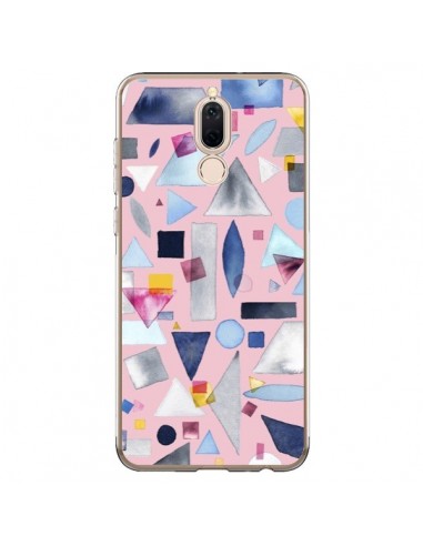 Coque Huawei Mate 10 Lite Geometric Pieces Pink - Ninola Design