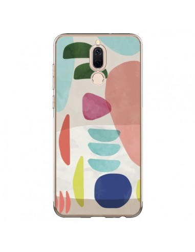 Coque Huawei Mate 10 Lite Moody Geometry Multi White - Ninola Design