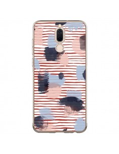 Coque Huawei Mate 10 Lite Watercolor Stains Stripes Red -...