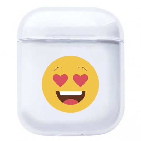 Coque AirPods Smiley Amoureux