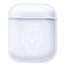 Coque AirPods Tête de Mort Blanche 2