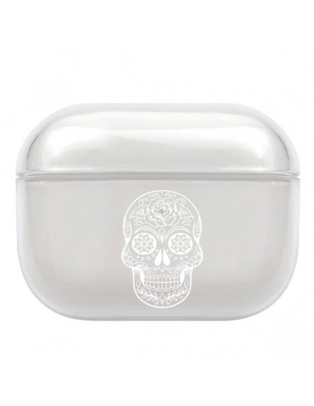 Coque AirPods Pro Tête de Mort Blanche