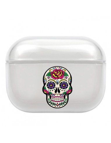 Coque AirPods Pro Tête de Mort Blanche