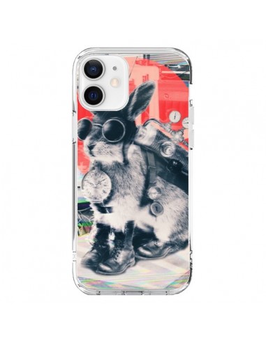 Coque iPhone 12 et 12 Pro Lapin Time Traveller - Ali Gulec