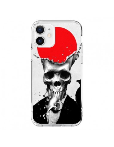 Coque iPhone 12 et 12 Pro Splash Skull Tête de Mort - Ali Gulec