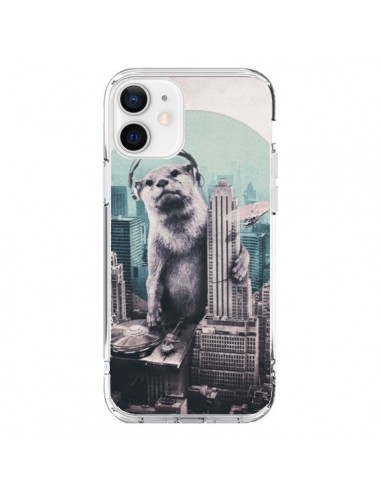 Coque iPhone 12 et 12 Pro Loutre Dj New York - Ali Gulec