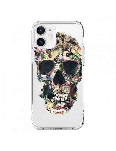 Coque iPhone 12 et 12 Pro Skull Vintage Tête de Mort Transparente - Ali Gulec