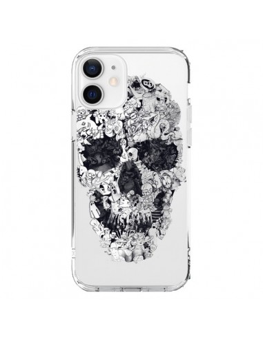 Cover iPhone 12 e 12 Pro Teschio Doodle Trasparente - Ali Gulec