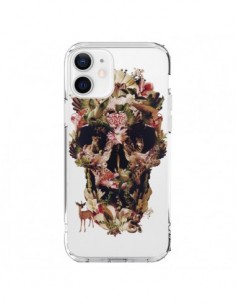 Cover iPhone 12 e 12 Pro Teschio Giungla Trasparente -...