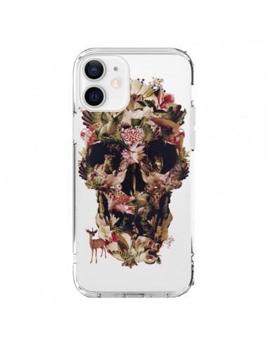 Coque iPhone 12 et 12 Pro Jungle Skull Tête de Mort Transparente - Ali Gulec