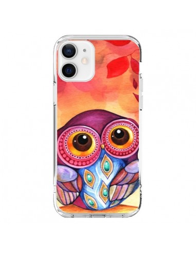 Coque iPhone 12 et 12 Pro Chouette Feuilles Automne - Annya Kai