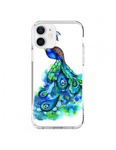 Coque iPhone 12 et 12 Pro Paon Multicolore - Annya Kai