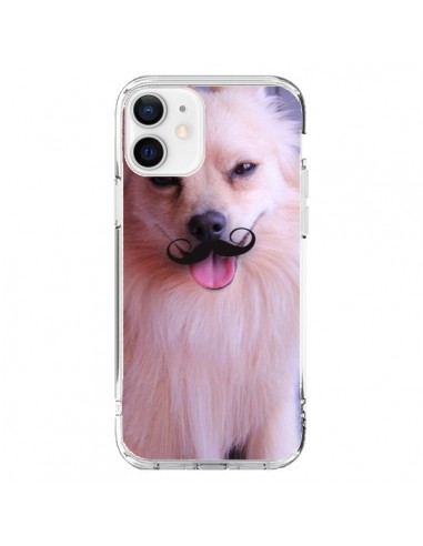 Coque iPhone 12 et 12 Pro Clyde Chien Movember Moustache - Bertrand Carriere