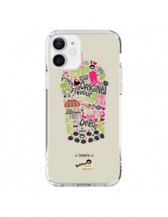 Cover iPhone 12 e 12 Pro Bubble Fever Originale Beige -...