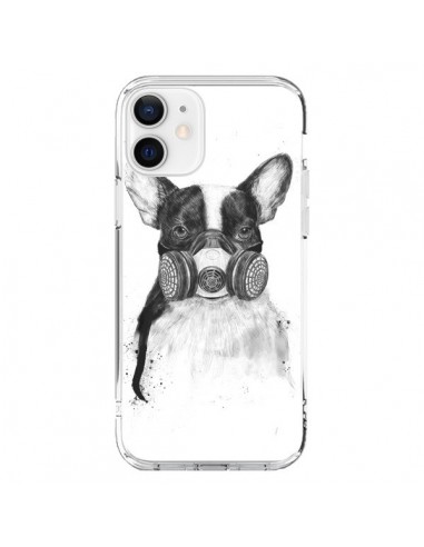 Coque iPhone 12 et 12 Pro Tagueur Bulldog Dog Chien Big City Life - Balazs Solti