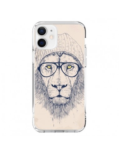 iPhone 12 and 12 Pro Case Cool Lion Glasses - Balazs Solti