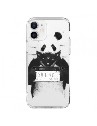 Cover iPhone 12 e 12 Pro Panda Cattivo Trasparente - Balazs Solti