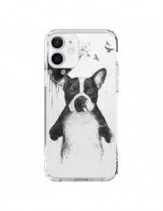 Coque iPhone 12 et 12 Pro Love Bulldog Dog Chien...