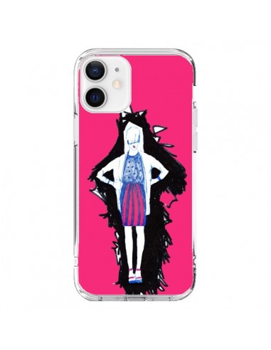 Coque iPhone 12 et 12 Pro Lola Femme Fashion Mode Rose - Cécile