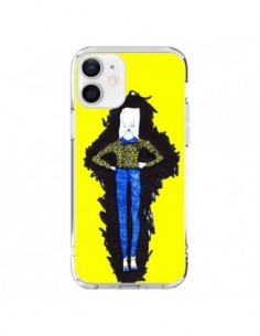 Cover iPhone 12 e 12 Pro Julie Donna Fashion Moda Giallo...