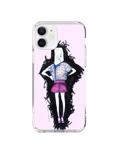 iPhone 12 and 12 Pro Case Valentine Fashion Girl Light Pink - Cécile