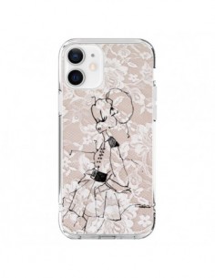 Coque iPhone 12 et 12 Pro Croquis Dentelle Femme Fashion...