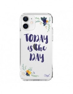 Coque iPhone 12 et 12 Pro Today is the day Fleurs...