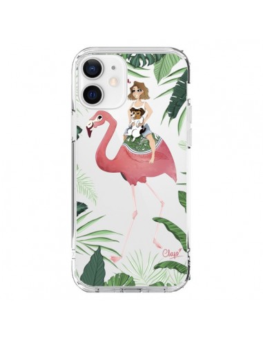 iPhone 12 and 12 Pro Case Lolo Love Pink Flamingo Dog Clear - Chapo