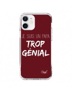 iPhone 12 and 12 Pro Case I’m a Genius Dad Red Bordeaux -...