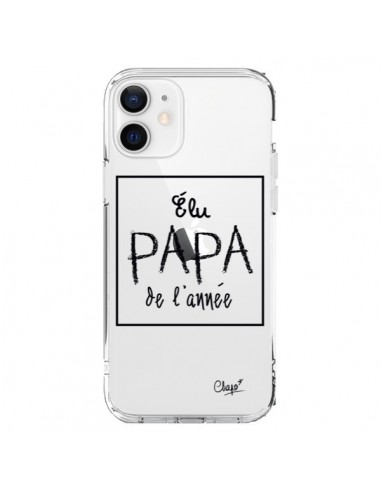 Coque iPhone 12 et 12 Pro Elu Papa de l'Année Transparente - Chapo