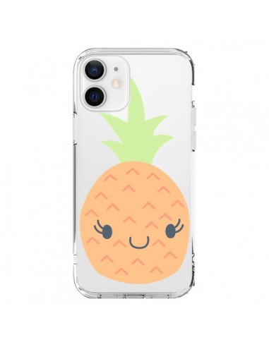 Coque iPhone 12 et 12 Pro Ananas Pineapple Fruit Transparente - Claudia Ramos