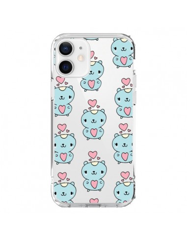 Coque iPhone 12 et 12 Pro Hamster Love Amour Transparente - Claudia Ramos
