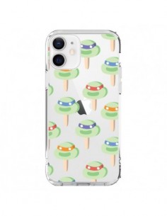 Cover iPhone 12 e 12 Pro Tartarughe Ninja Trasparente -...