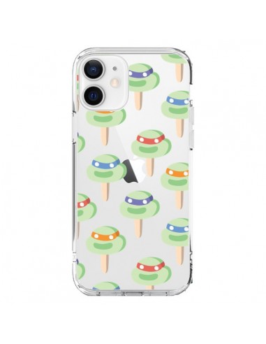 Coque iPhone 12 et 12 Pro Tortues Ninja Tortle Transparente - Claudia Ramos